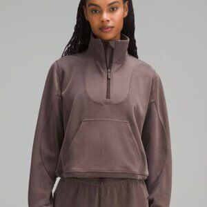 Brushed Softstreme Half Zip | Espresso | Size 14